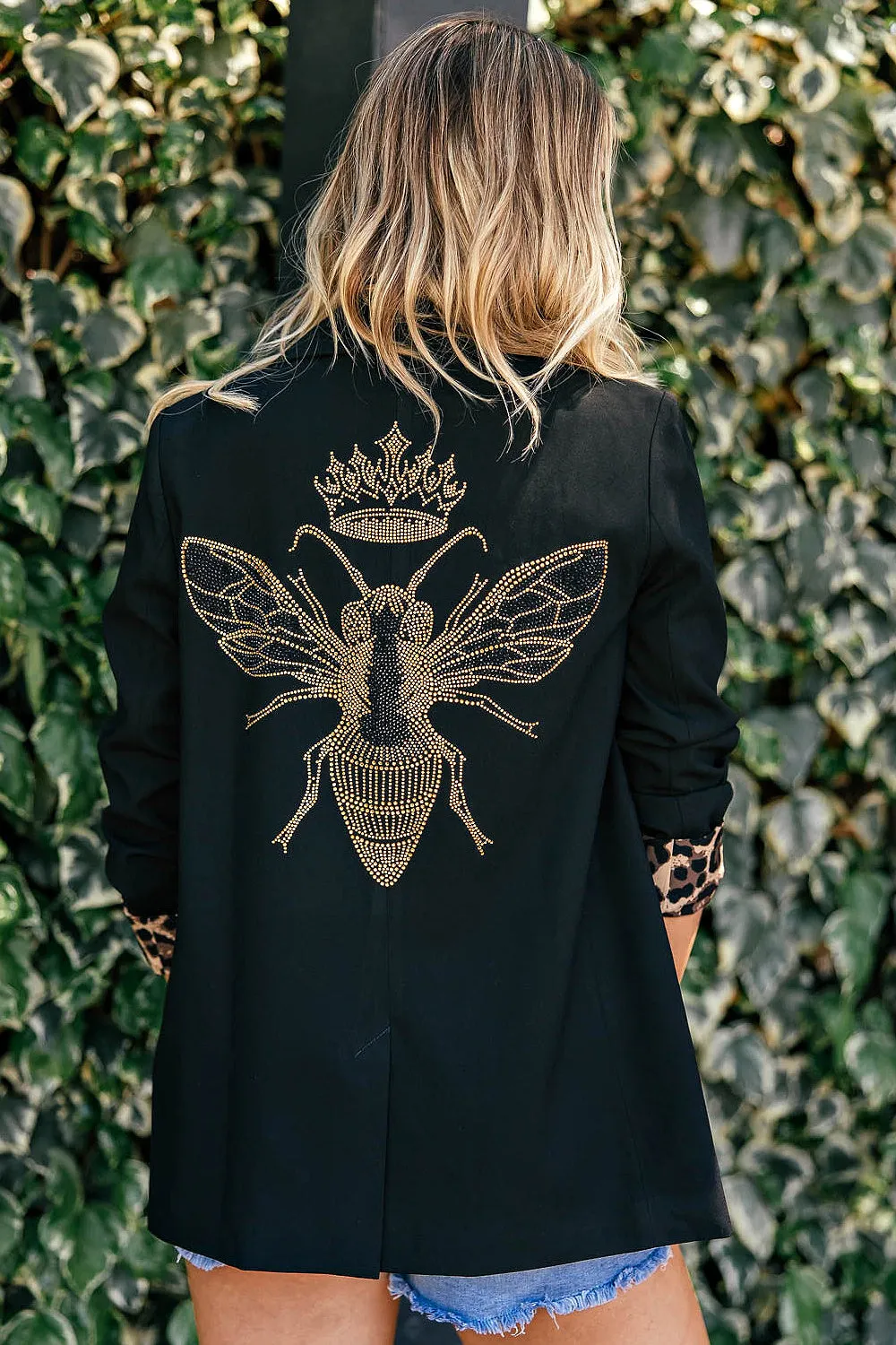 BEST SELLER!! The Rock Studded Blazer in Black in sizes S-2XL