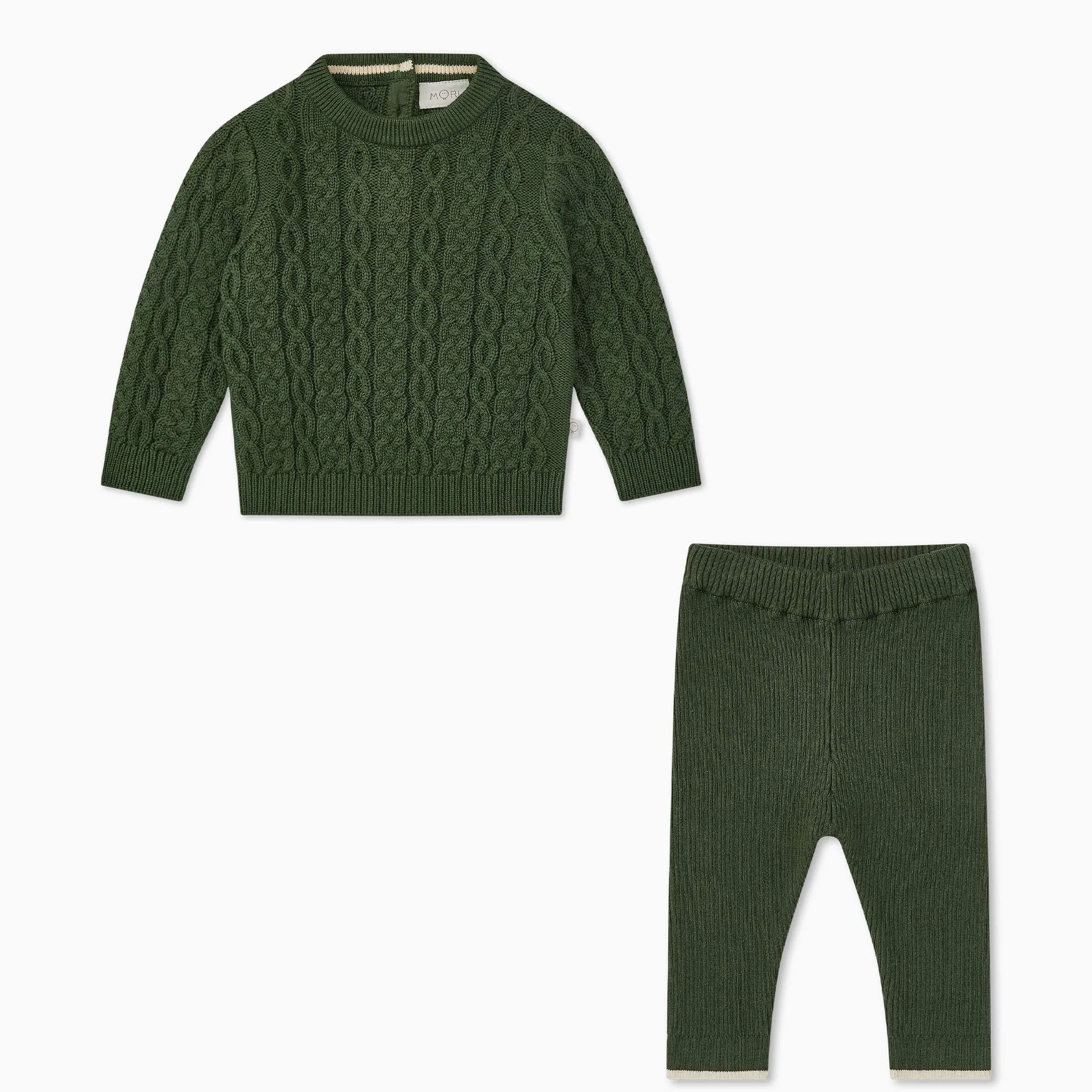 Cable Knit Jumper & Leggings Outfit