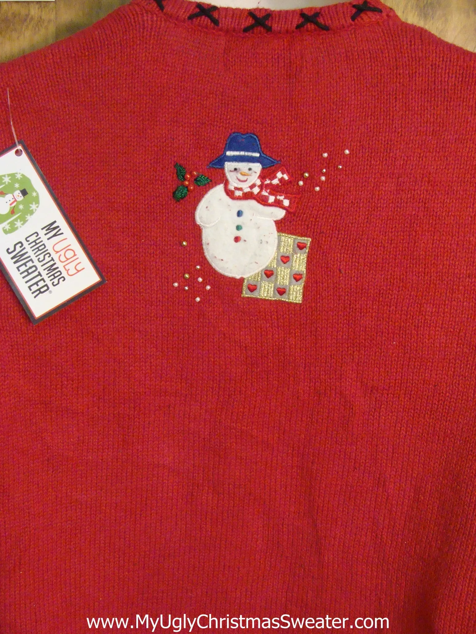 Decorative Snowmen Horrible Christmas Sweater Vest