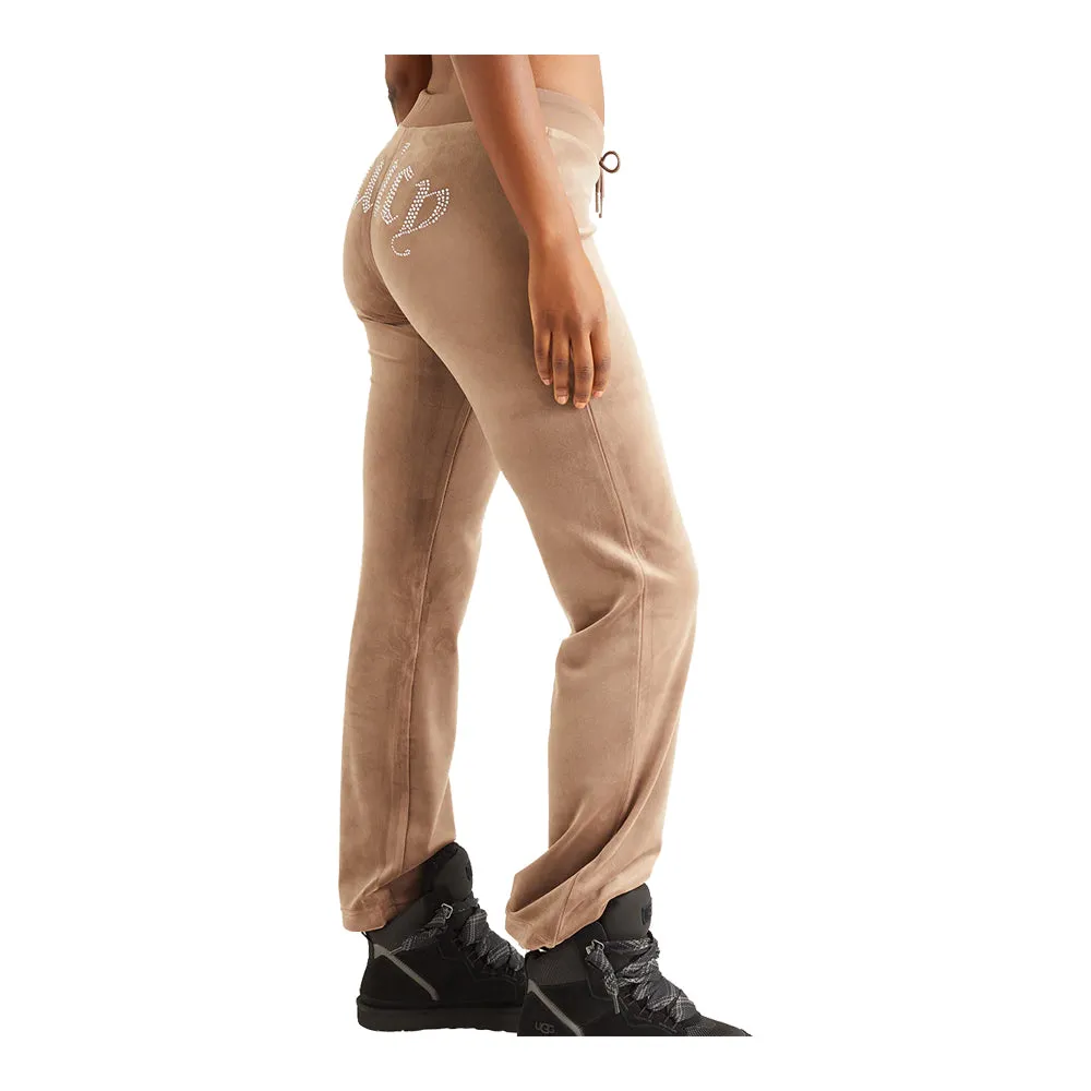 Juicy Couture Women's OG Big Bling Velour Track Pants