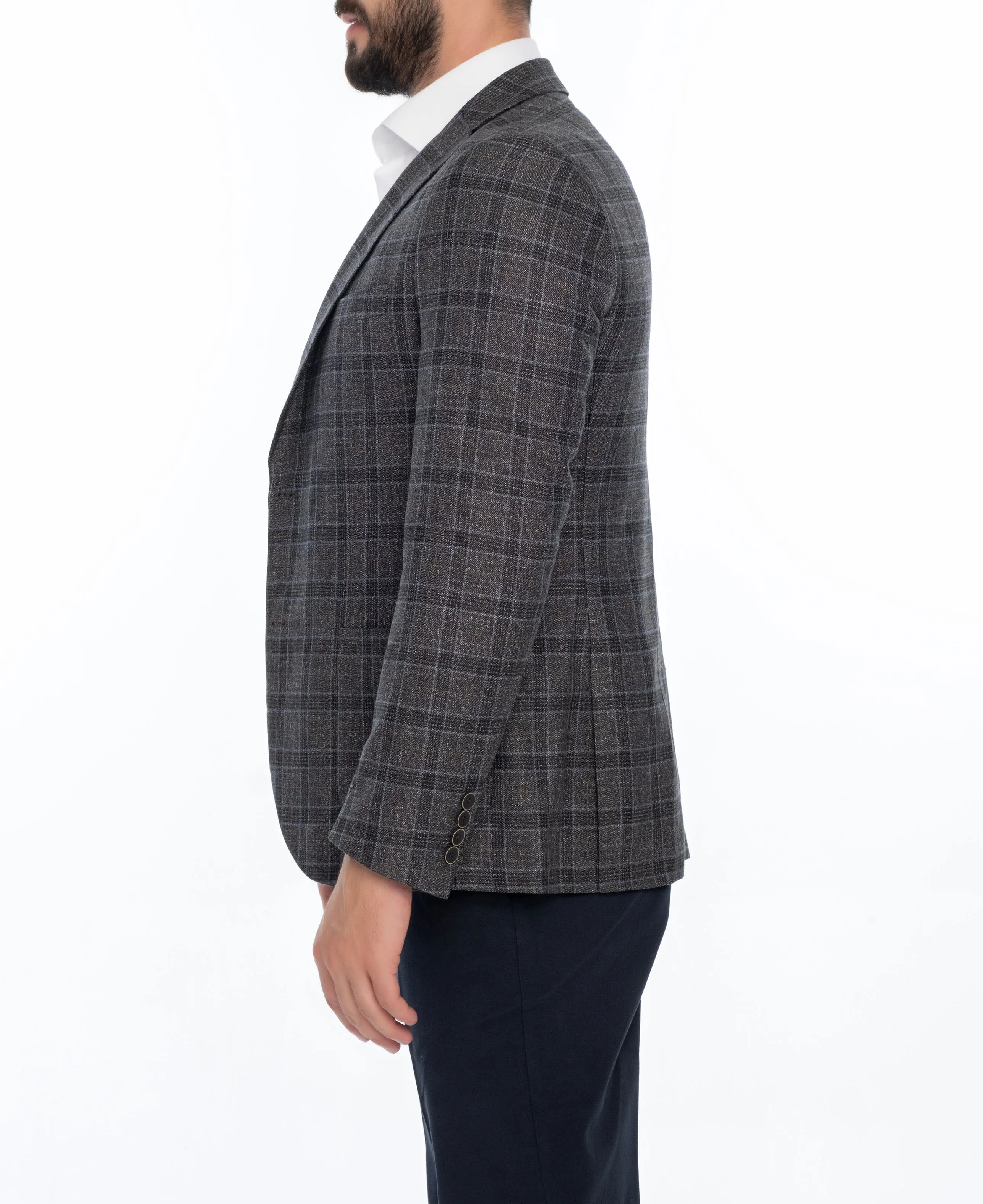 LORENZO REGULAR FIT PLAID SPORT COAT