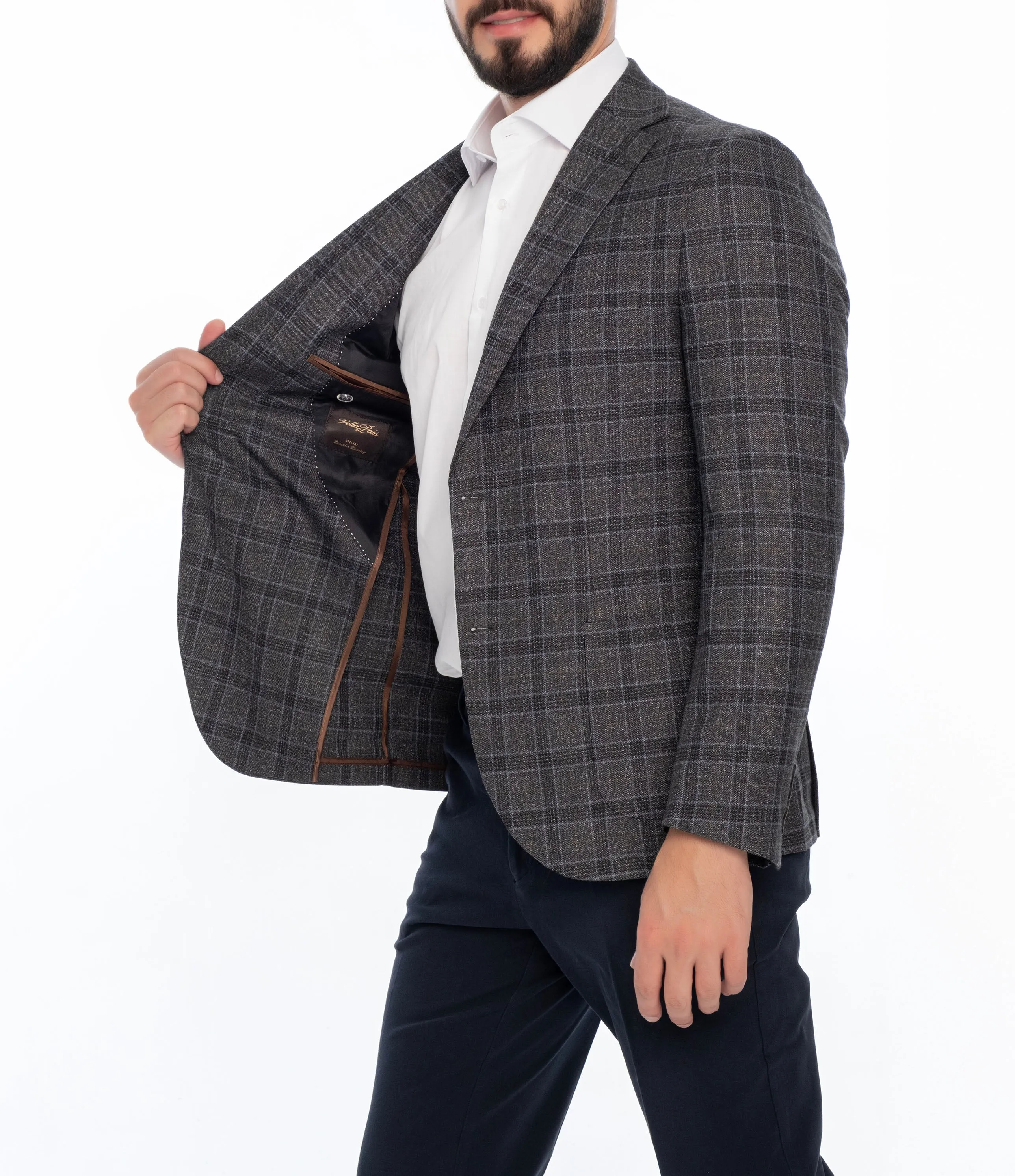 LORENZO REGULAR FIT PLAID SPORT COAT