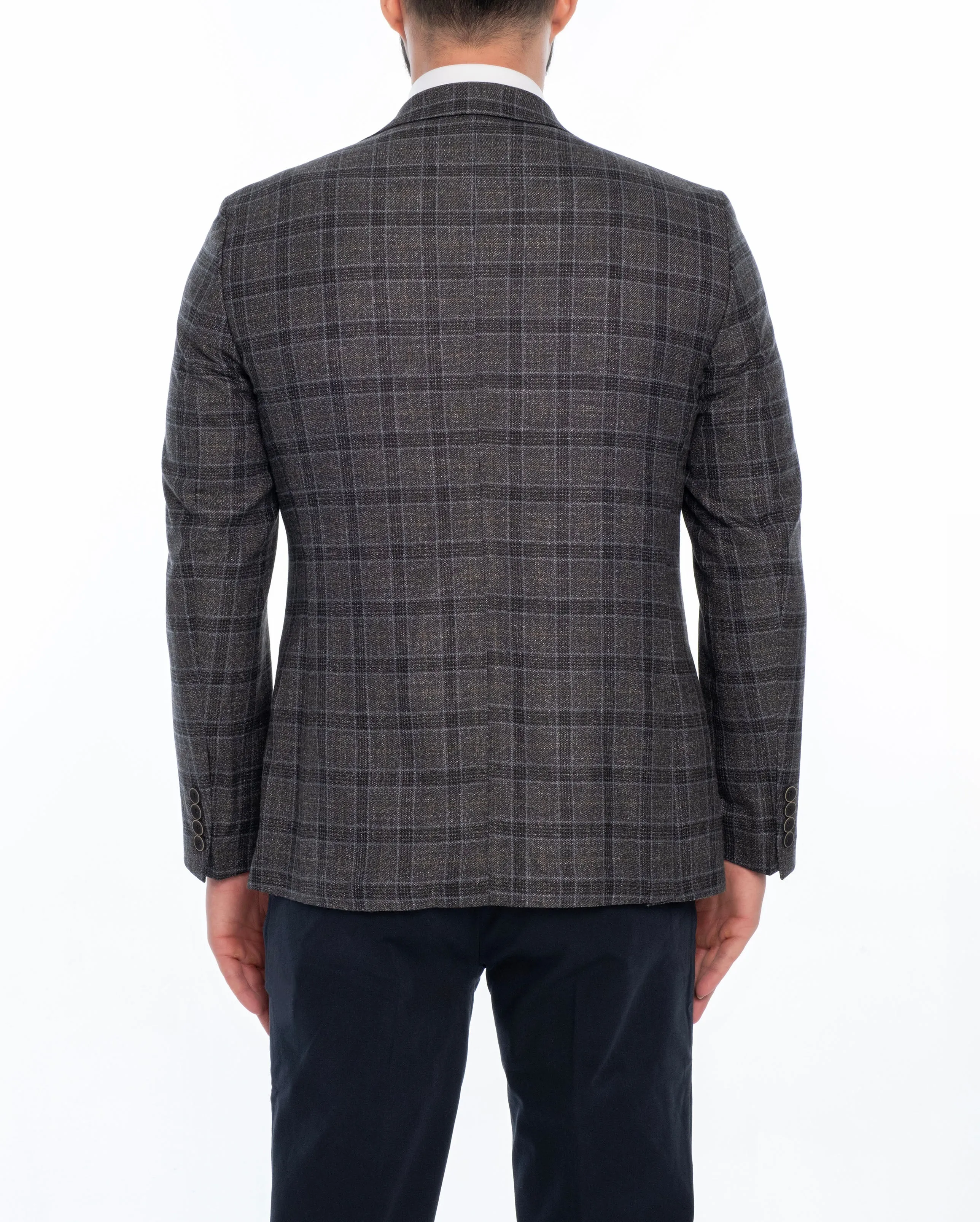LORENZO REGULAR FIT PLAID SPORT COAT