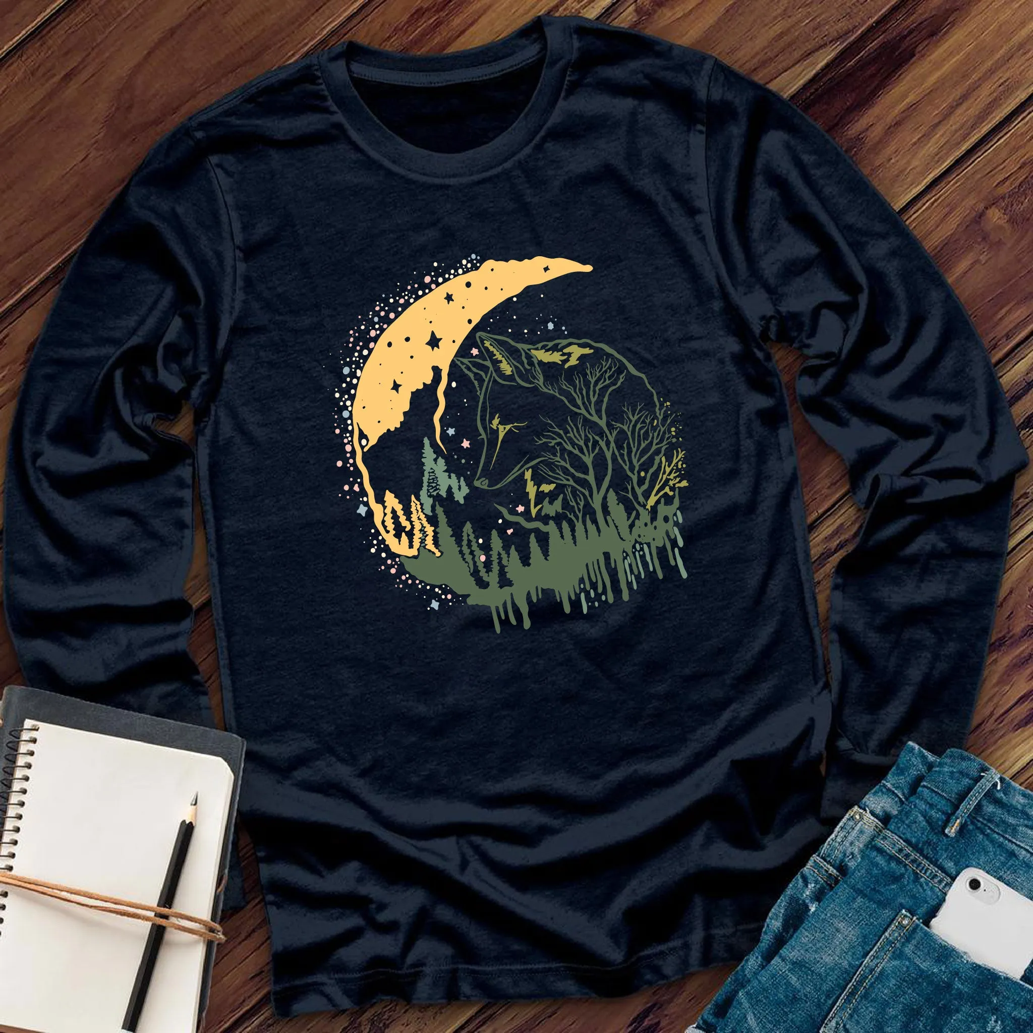 Lunar Wolf Forest Long Sleeve