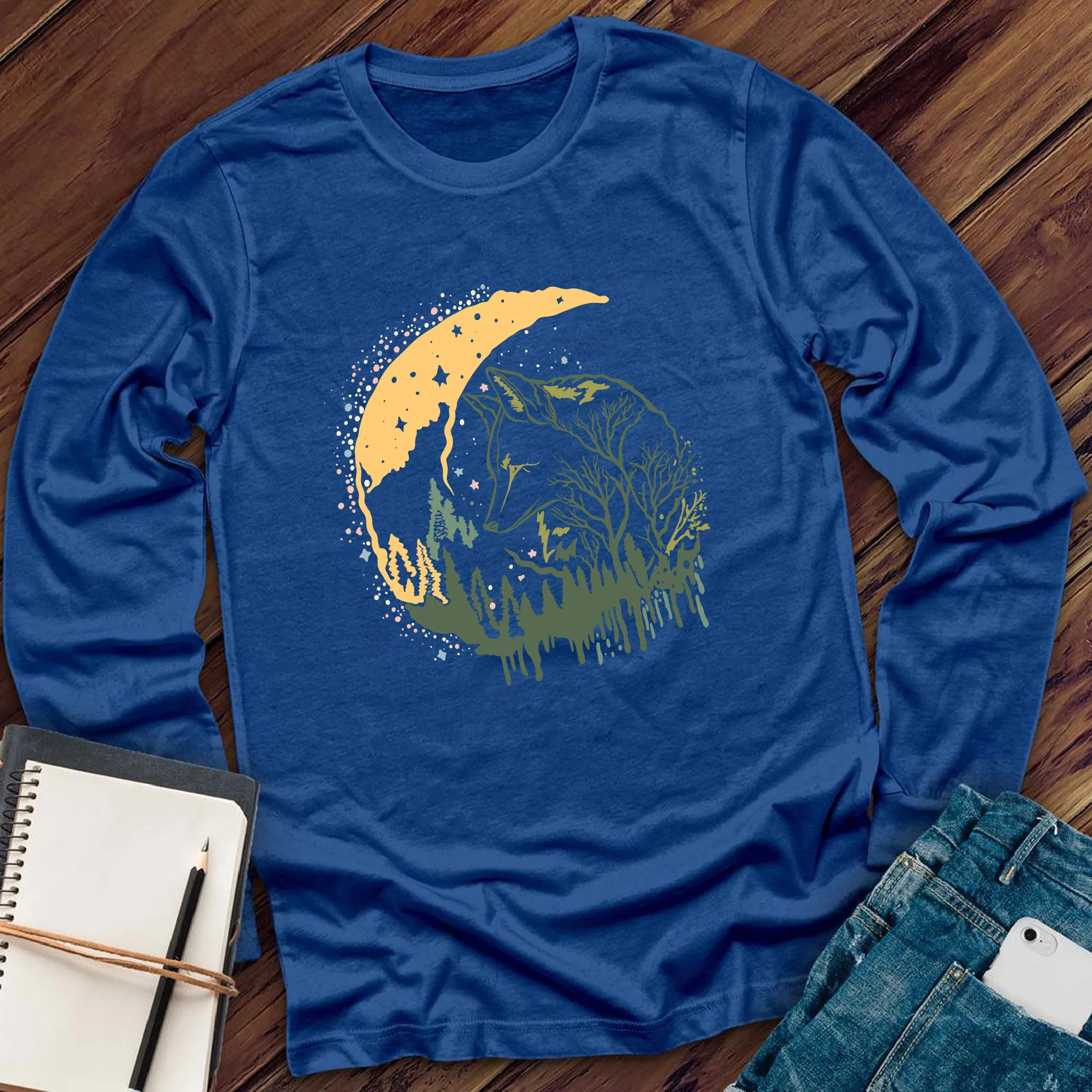 Lunar Wolf Forest Long Sleeve
