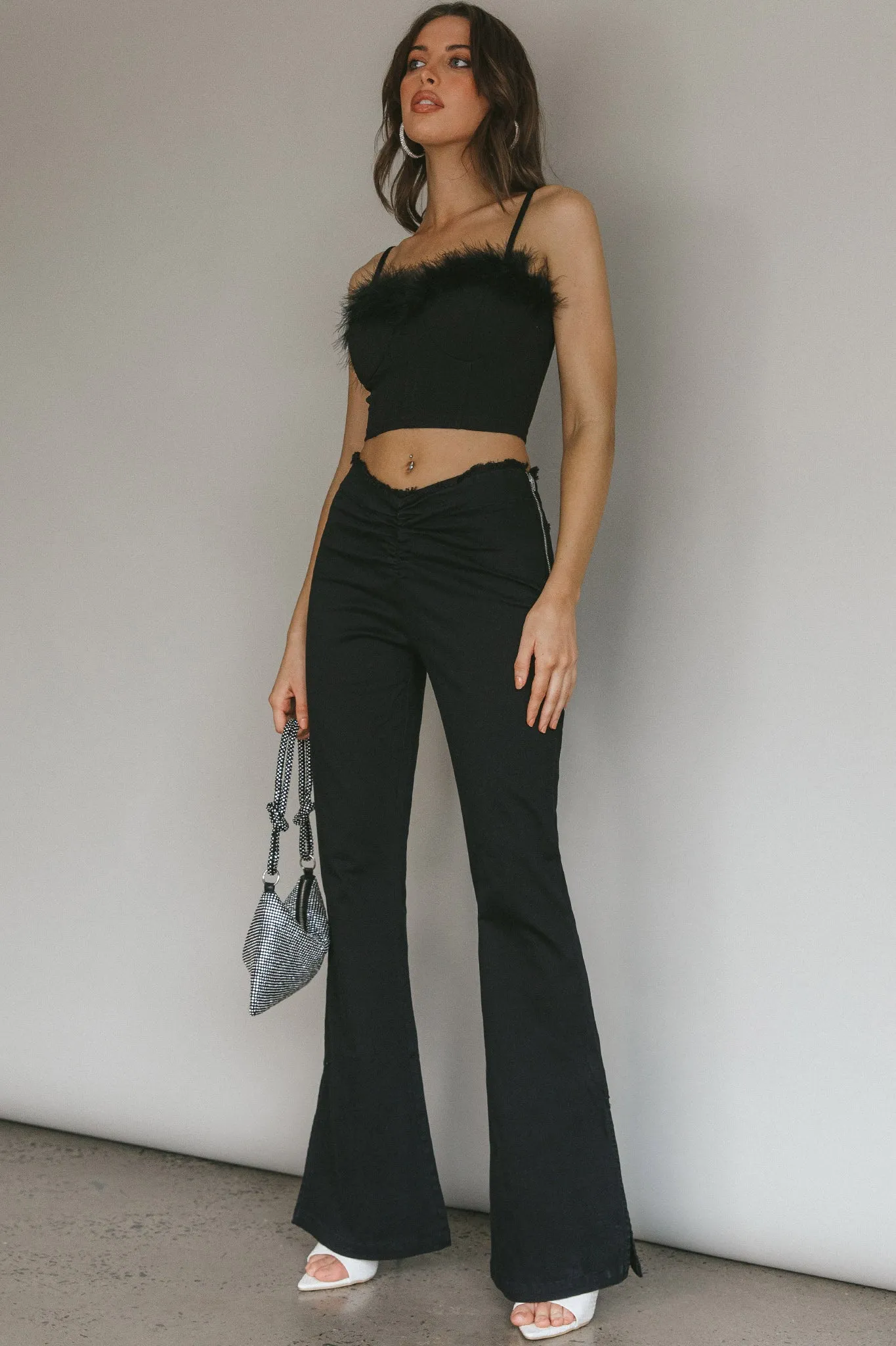 Mahla Flared Pants Black