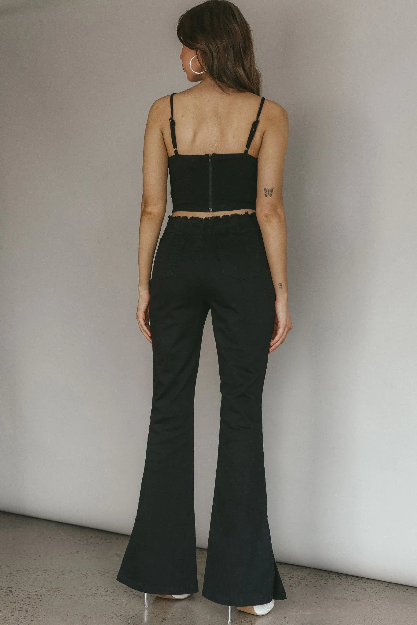 Mahla Flared Pants Black