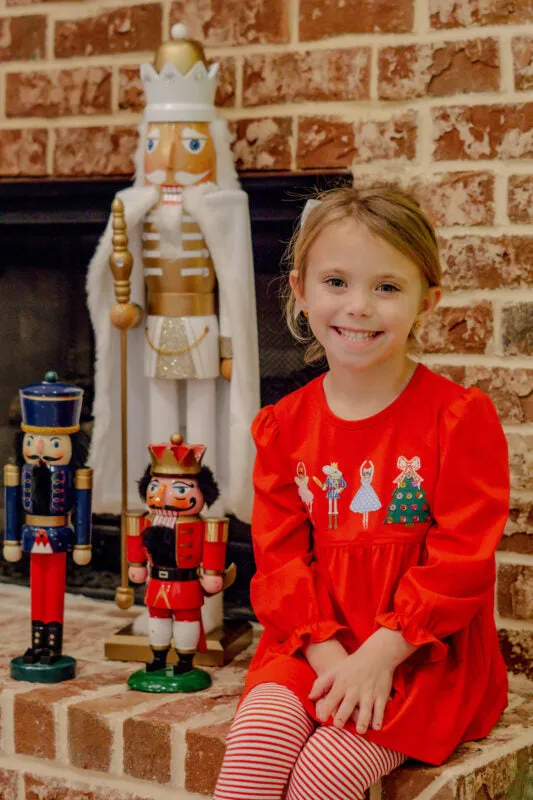 Nutcracker Applique Ruffle Pants Set