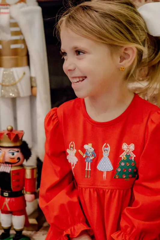 Nutcracker Applique Ruffle Pants Set